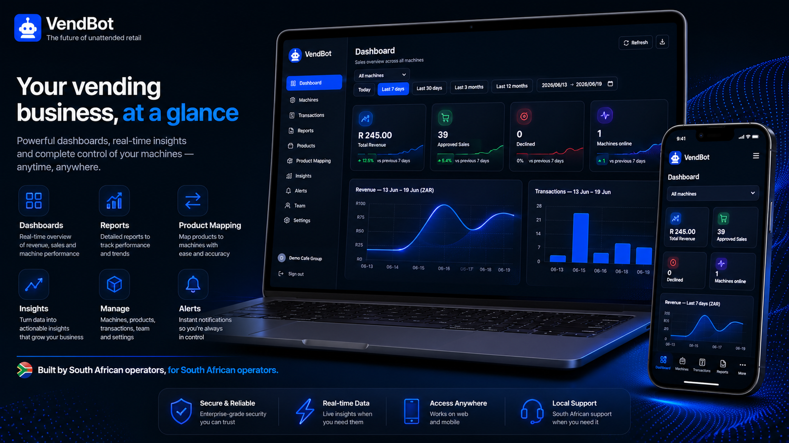 VendBot Telemetry Dashboard