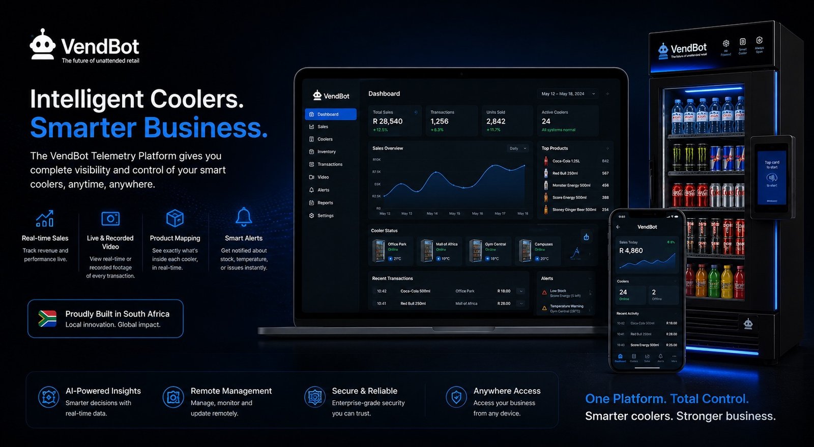 VendBot Software Dashboard