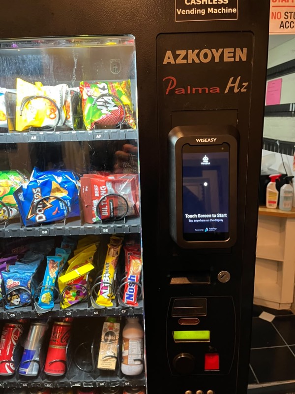 A VendBot-fitted vending machine on a standard HZ70